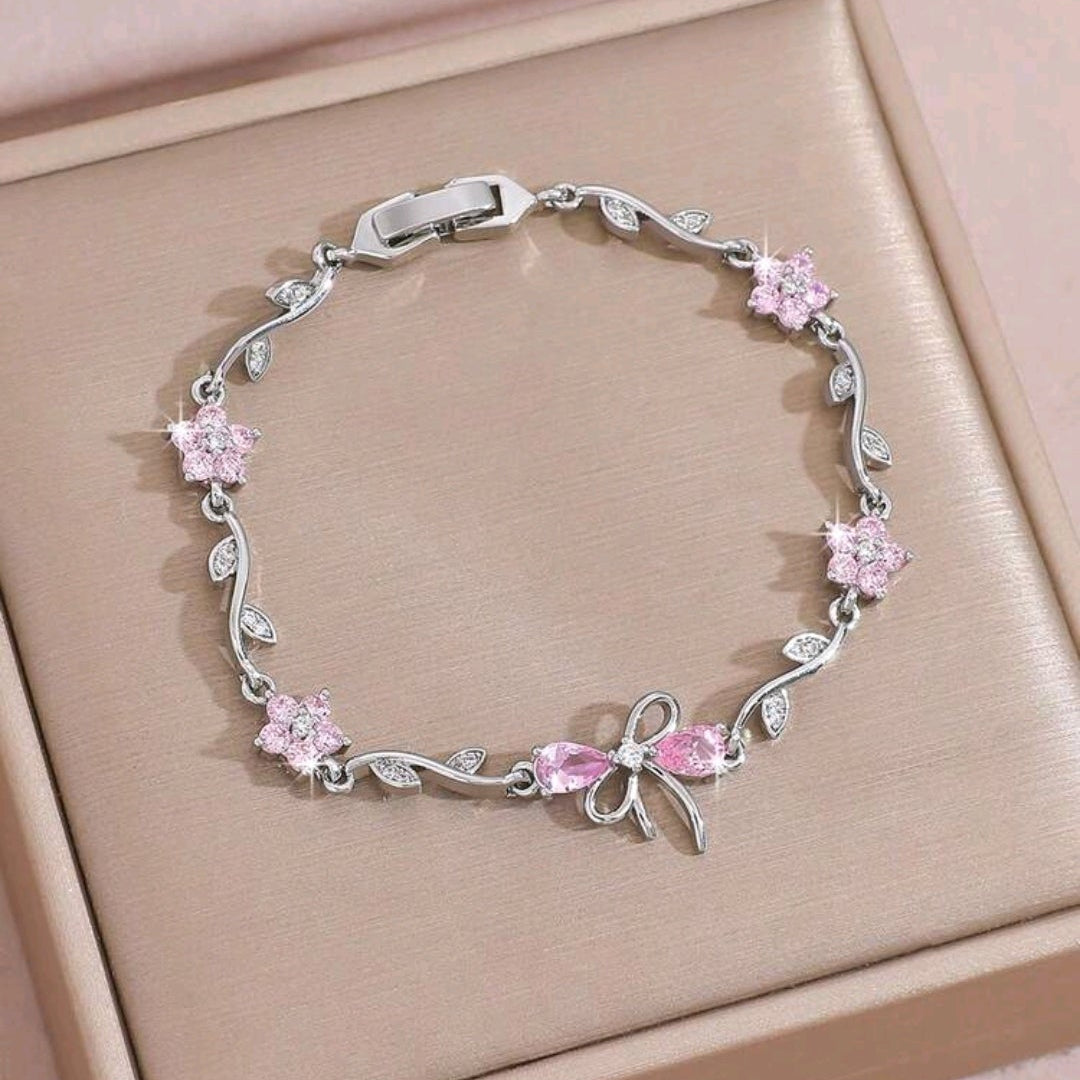 Tulip Floral Chain Bracelet