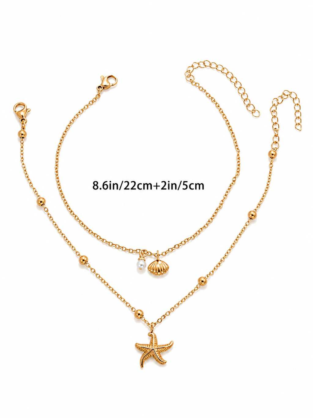 Starfish Shell Anklet