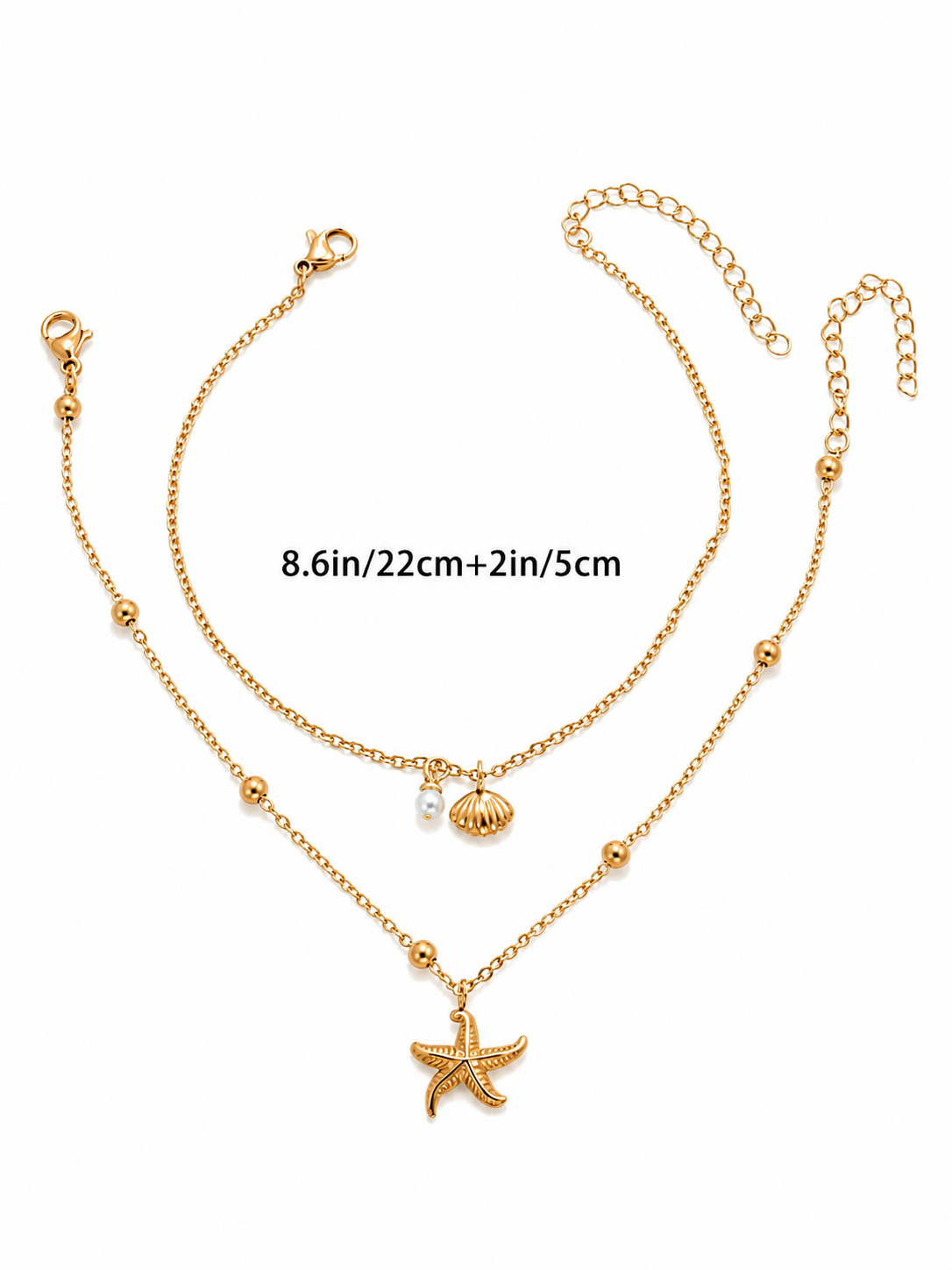 Starfish Shell Anklet