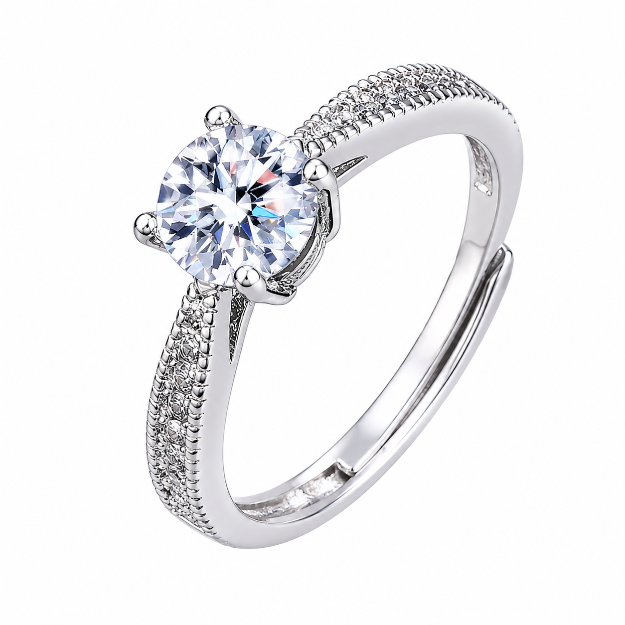 Elegant Four-Claw Ring
