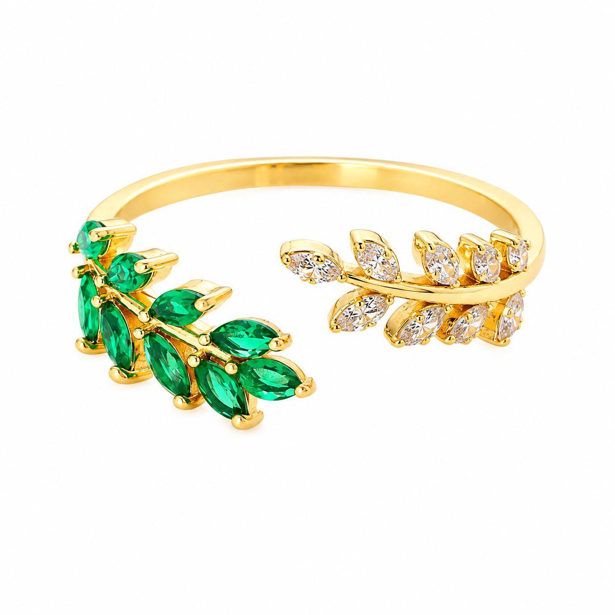 Open Leaf Ring