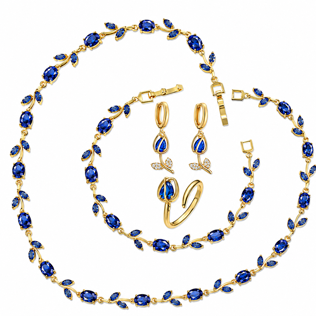Elegant Tulip 4-Piece Jewelry Set