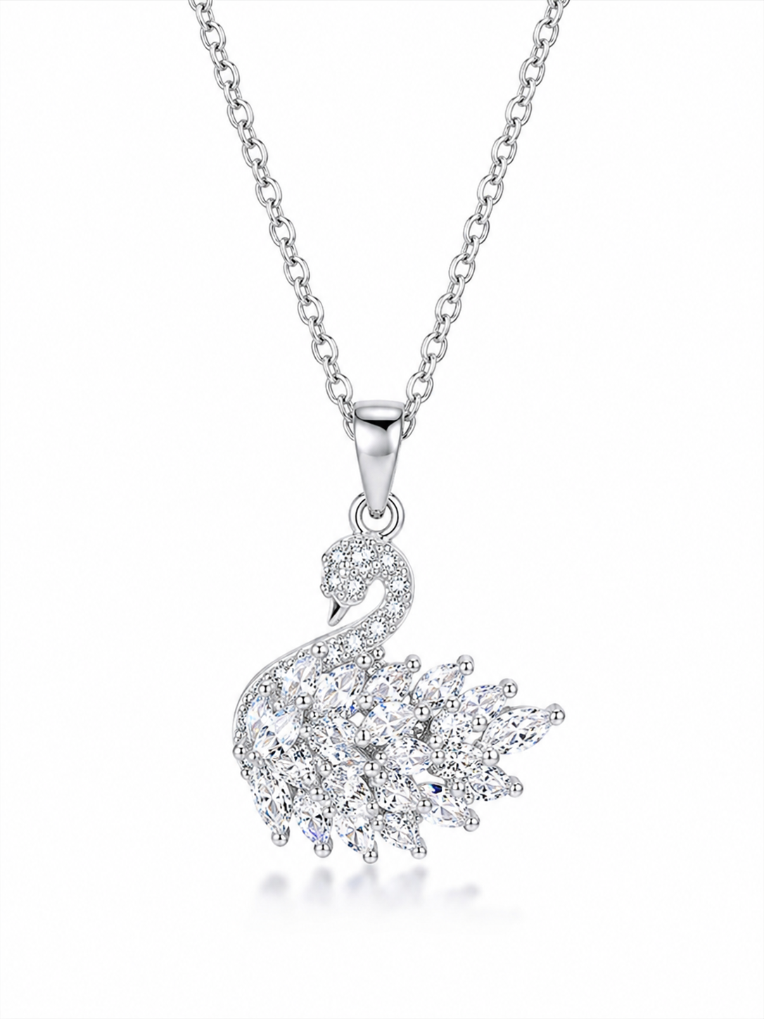 Silver Swan Necklace