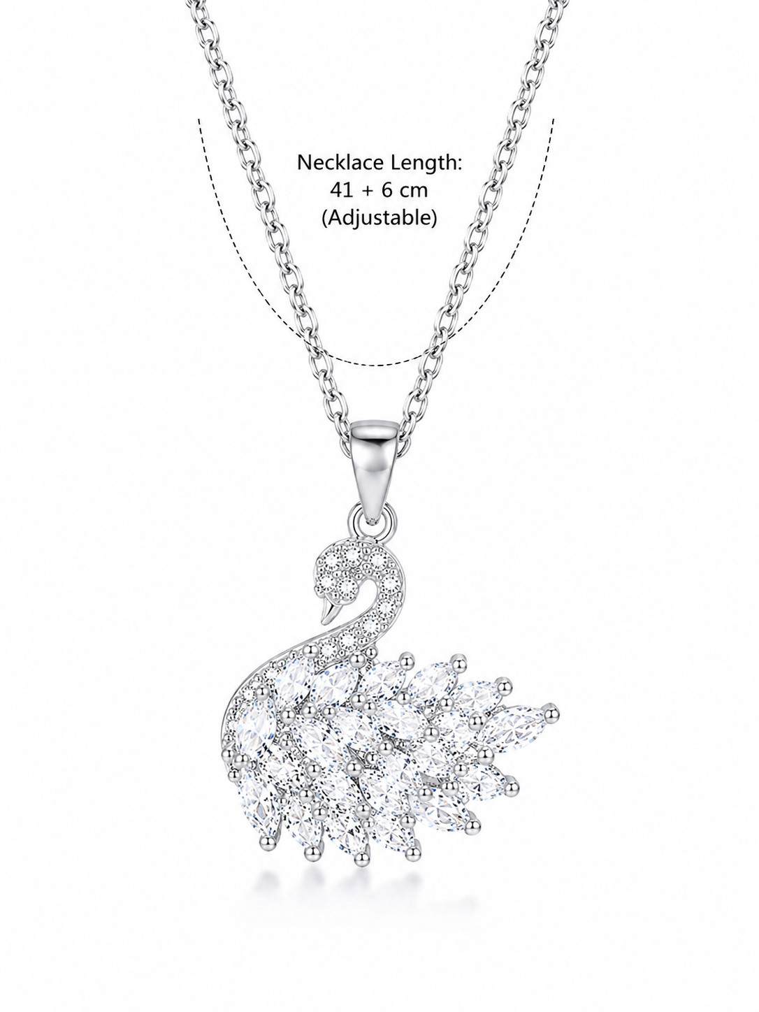 Silver Swan Necklace