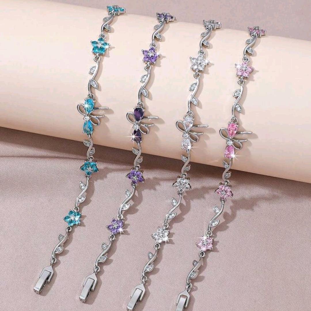 Tulip Floral Chain Bracelet