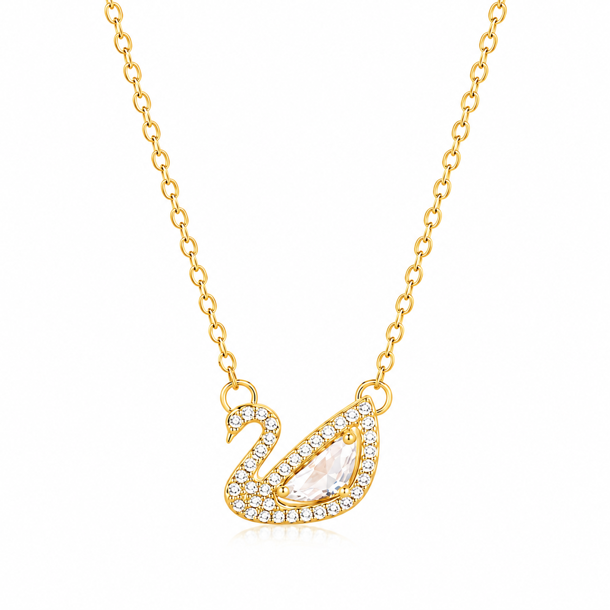Elegant Swan Necklace