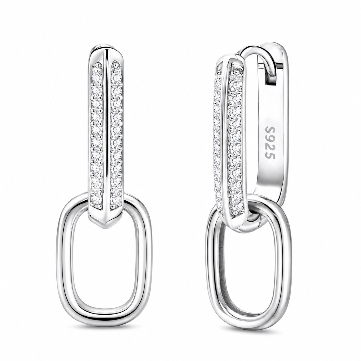 Oval Drop Earrings