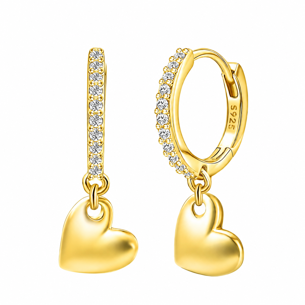 Heart Hoop Earrings