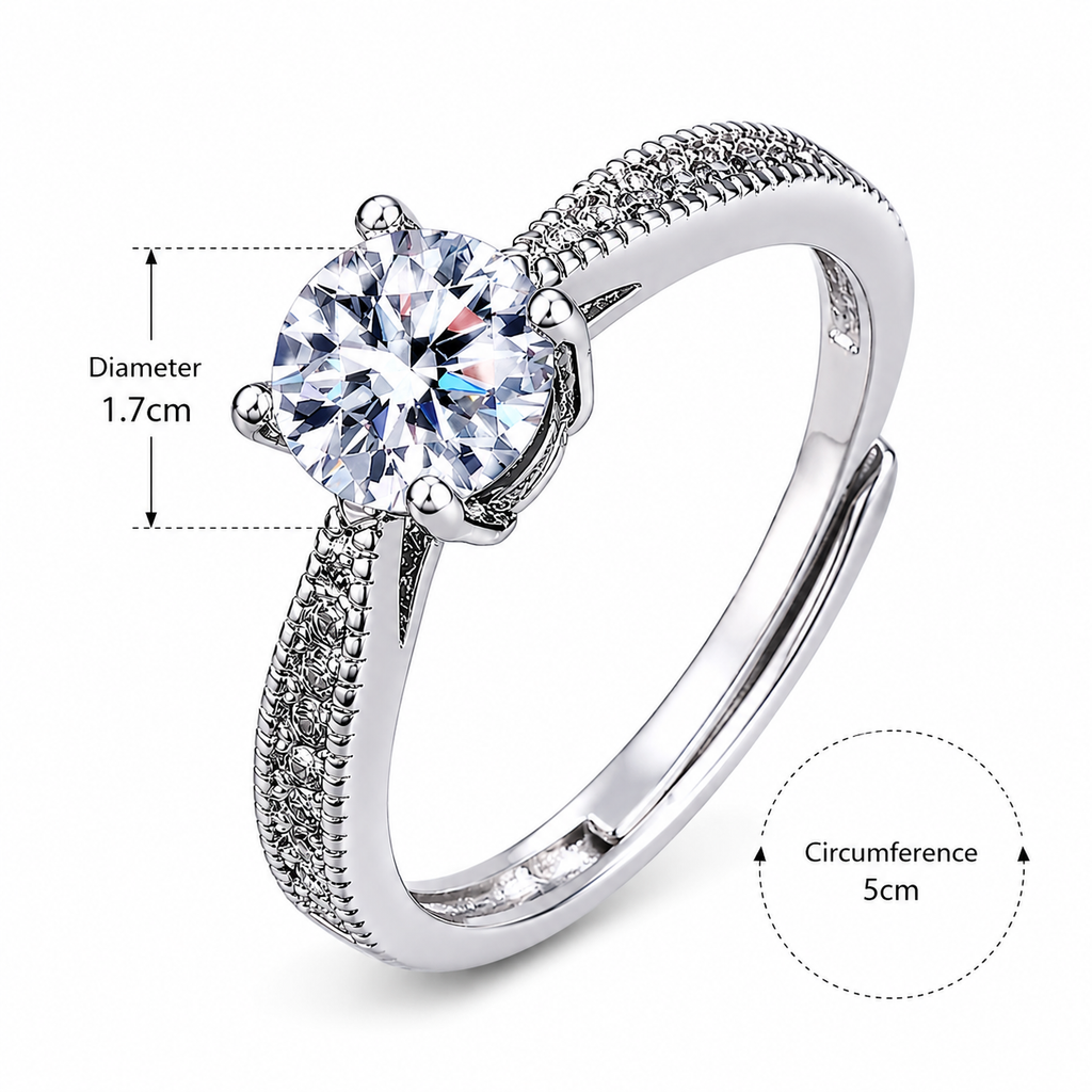 Elegant Four-Claw Ring