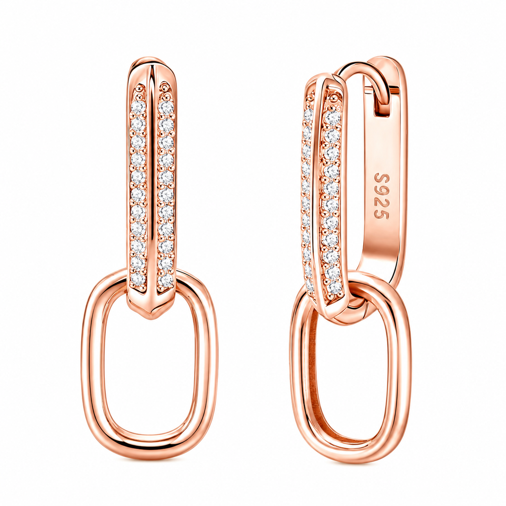 Oval Drop Earrings